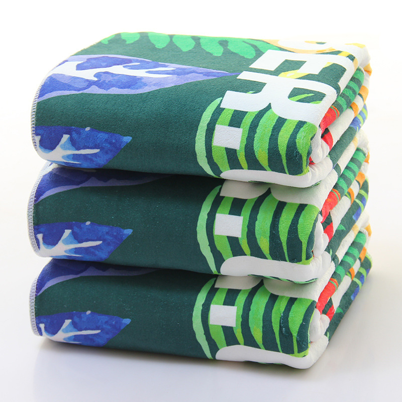 Microfiber 400gsm Beach Towel Full Edition Printed Beach Bath Towel Beach Swimming Beach Absorbent Sweat Towel