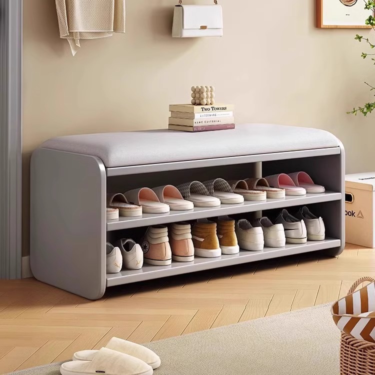 Shoe-Changing Bench for Home Entrance, Shoe Cabinet with Seating, Integrated Shoe Rack and Bench, New Model for Storage, Long Bench for Entryway Shoe Cabinet