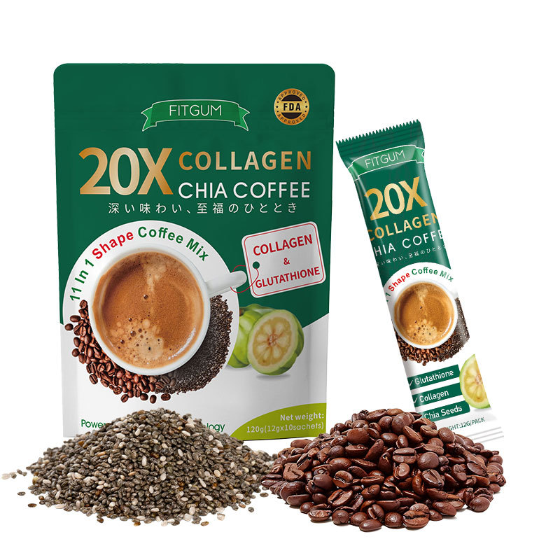 Foreign Trade Cross-border tk Explosions Collagen Chia Seed Original Coffee COLLAGENCOFFEE