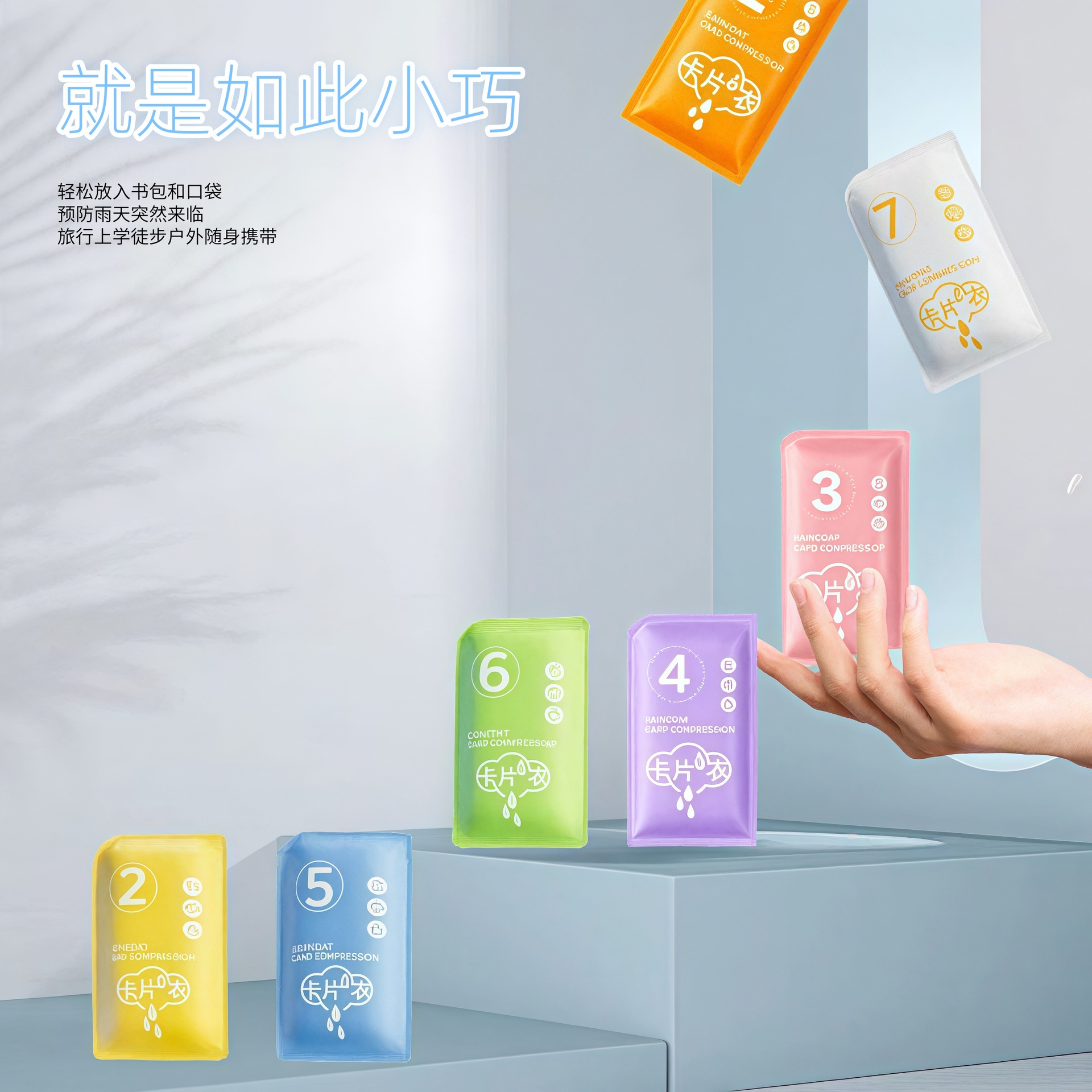 Wholesale Disposable Card Raincoat Thickened and Lengthened Waterproof Portable Long Outdoor Travel Children's Poncho Shoe Cover