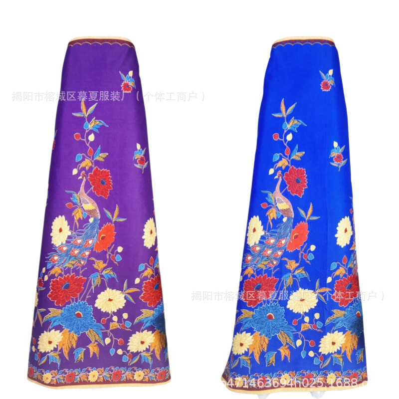 Factory Direct Supply Cross-border Direct Supply Bird Pattern Southeast Asia Sarong Skirt Myanmar Cambodia Cartridge Skirt Longji Thailand