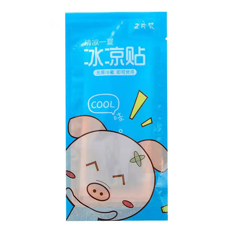 Factory direct fruit ice stickers cooling stickers cartoon students cute ice stickers summer military training cooling stickers