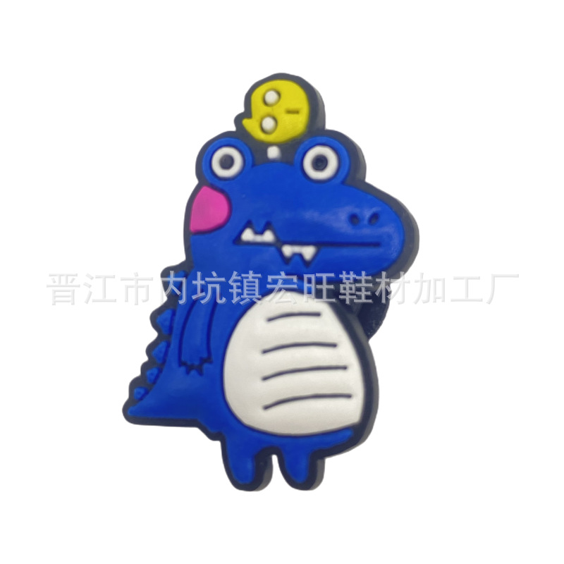 New Dinosaur Series Hole Shoes Shoes Flower Accessories Garden Shoes Shoe Buckle croc Decorative Buckle Cross-border Exclusive for Amazon