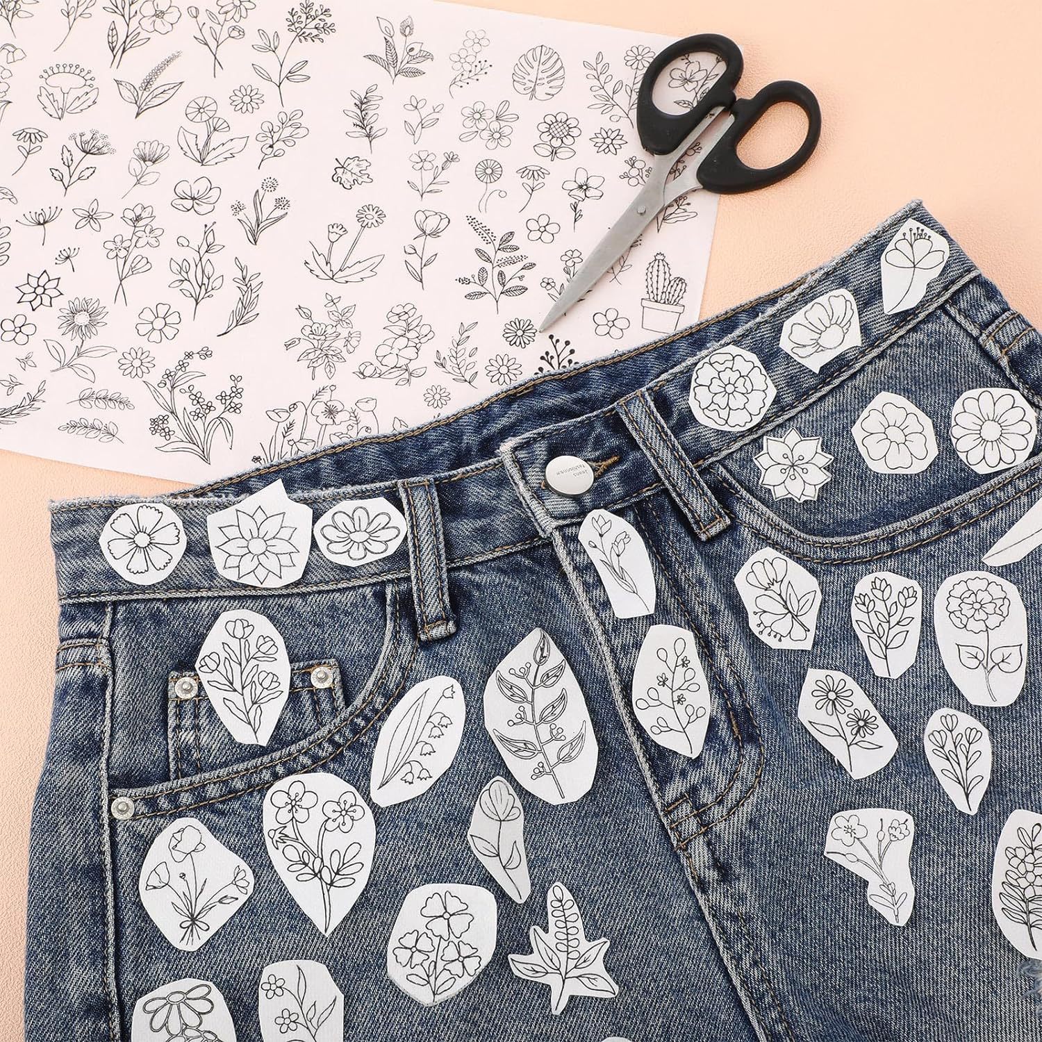 In-Stock Adhesive-Backed Cold Water Soluble Non-Woven Fabric Embroidery Stabilizer, No Need for Rubbing, A4 Eco-Friendly Self-Adhesive Water-Soluble Paper