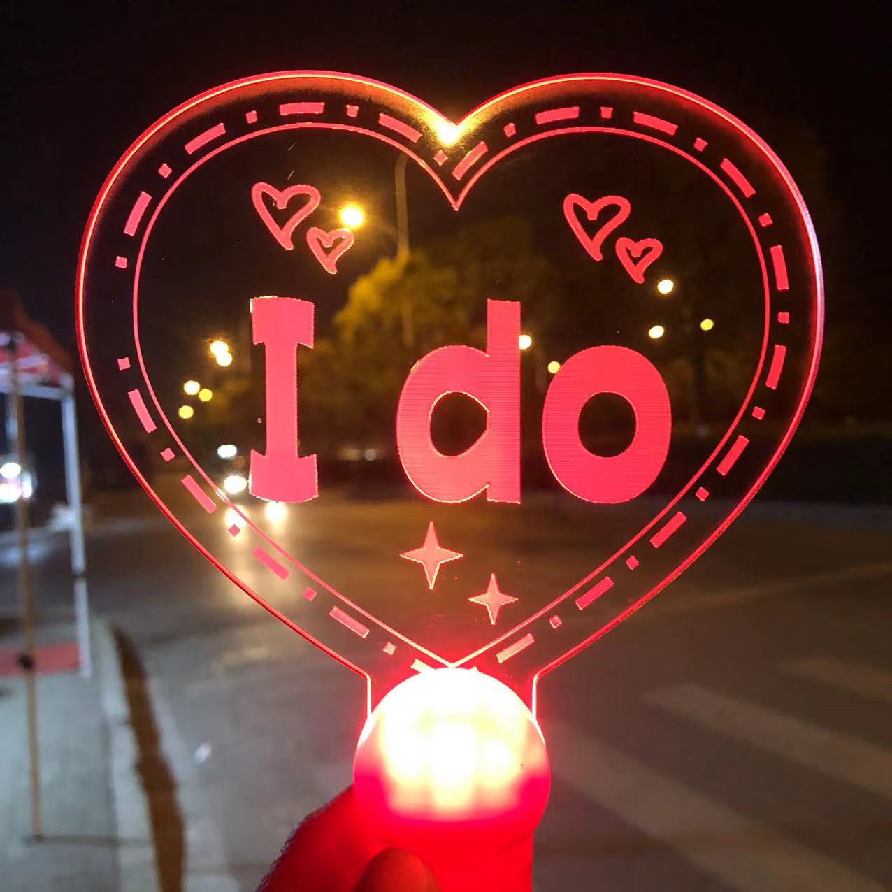 Customized Pictures, Customized Acrylic Luminous Light Signs, Handheld Support Light Signs, Celebrity Fans Support Light Signs Wholesale