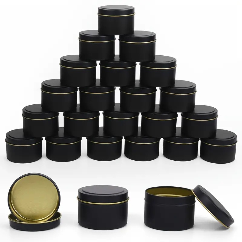 Ароматическая банка для свечи 4oz выпуклая крышка кросс-бордерная жестяная банка маленькая железная коробка 65*45 простой металлический стиль