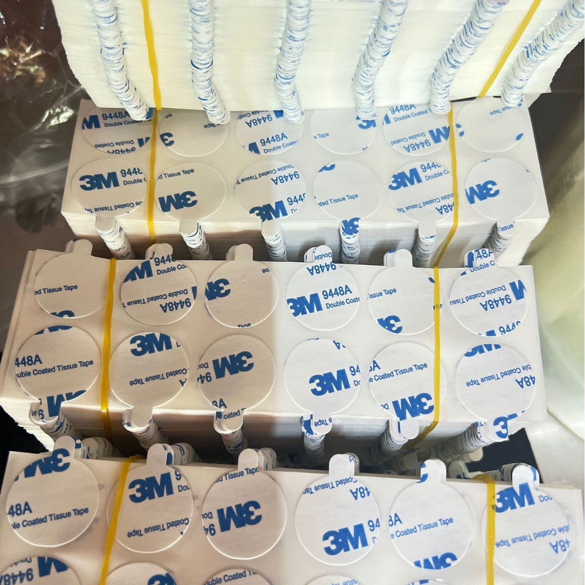 Factory Direct Supply Waterproof and High Temperature Resistant Thin Double-Sided Tape with Ears, High Viscosity Adhesive Tape and Pad Made According to Drawings