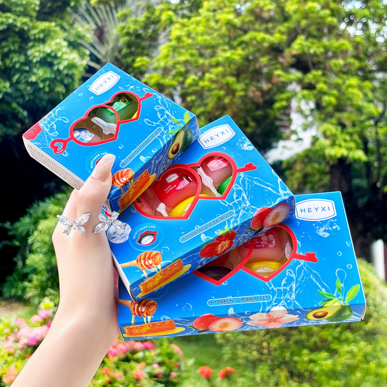 [Cross-border Exclusive] HEYXI Lip Mold suit 4-6-8 Pieces suit Day and Night Lip Care suit Lip Balm