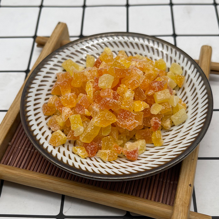 Red Heart Papaya Dried Factory Direct Supply Bulk Papaya Diced Fruit Tea Moon Cake Filling Fruit Capsuless Preserved Fruit Dried Fruit