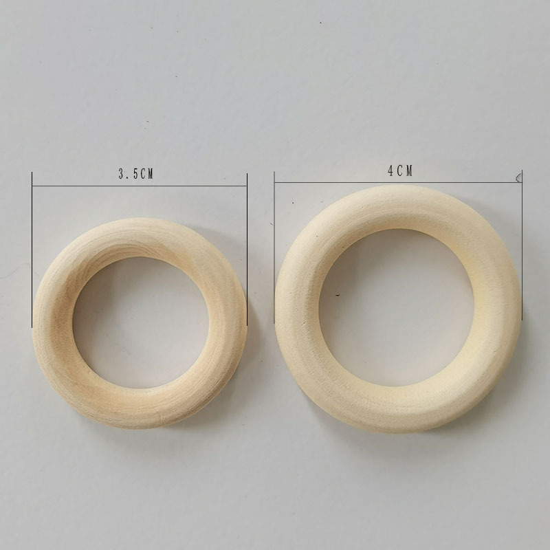Factory Direct sale wood color wooden ring lotus candy box portable wooden ring curtain wooden ring wooden crafts wholesale