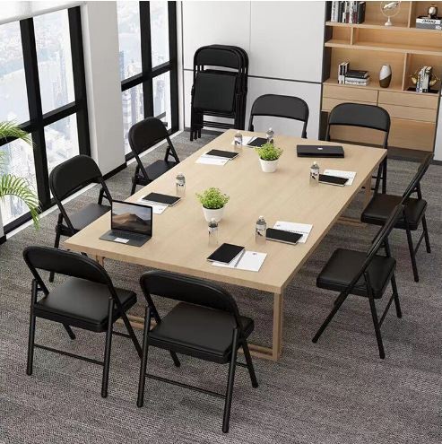 Home Back Chair Simple Training Conference Chair Dormitory Portable Event Rental Leisure Office Chair Folding Chair