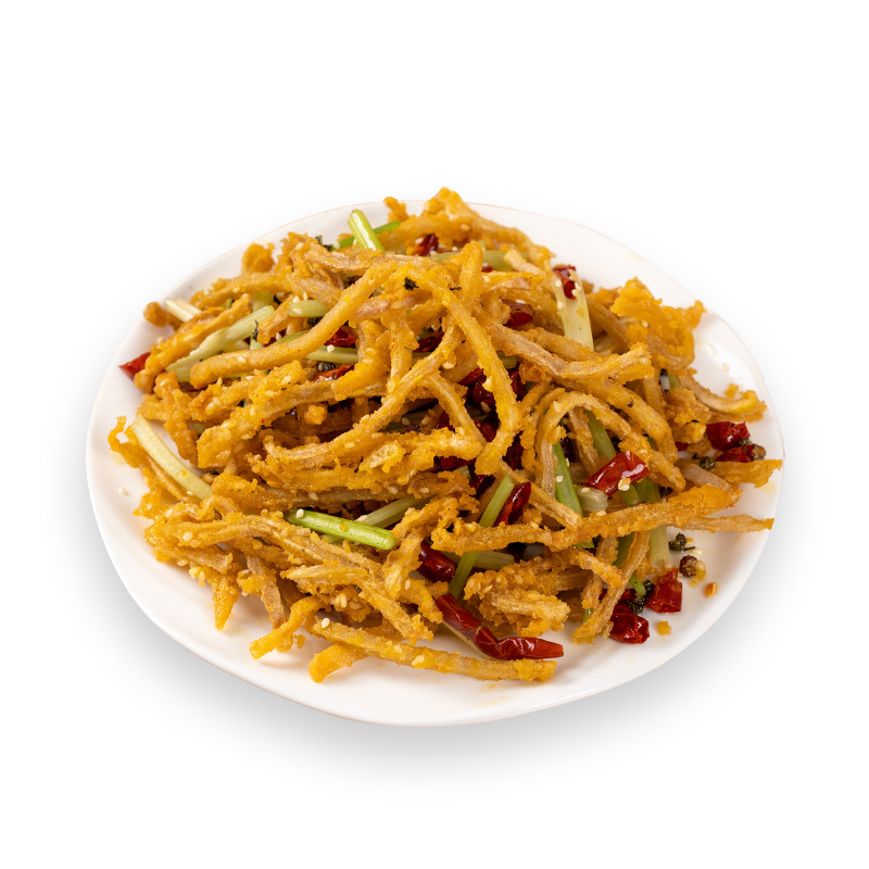 [Huagu] Sesame Lotus Root Sticks 300g Honghu Lotus Root Private Kitchen Fried Lotus Root Sticks and Lotus Root Shreds Catering Home Snacks
