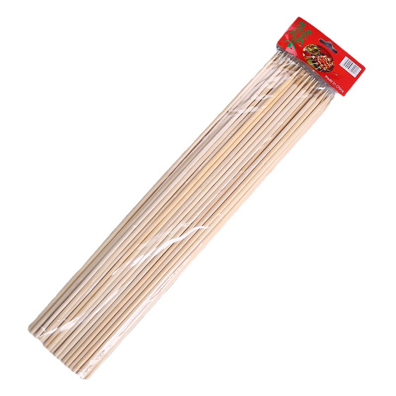 Foreign trade bamboo stick wholesale 2.0-10.0mm disposable barbecue bamboo stick factory string incense commercial barbecue oven accessories
