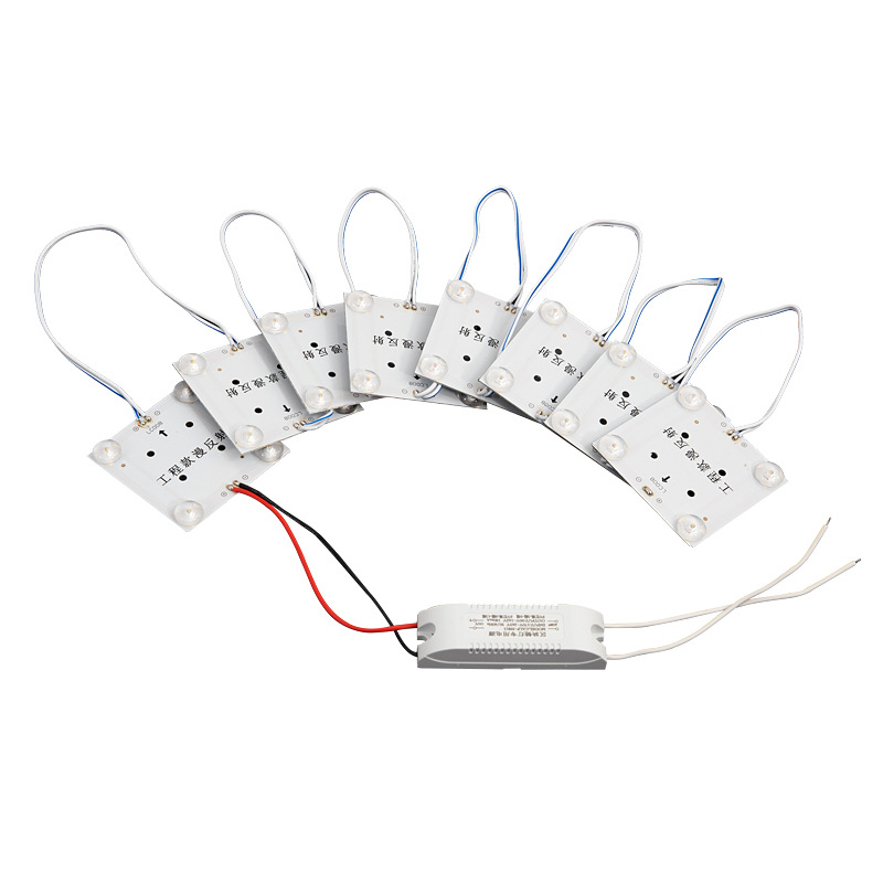 LED Block Chain Light Card Cloth Light Box Square Light Piece Diffuse Reflection 220V Soft Film Ceiling LED Module Light Source Module