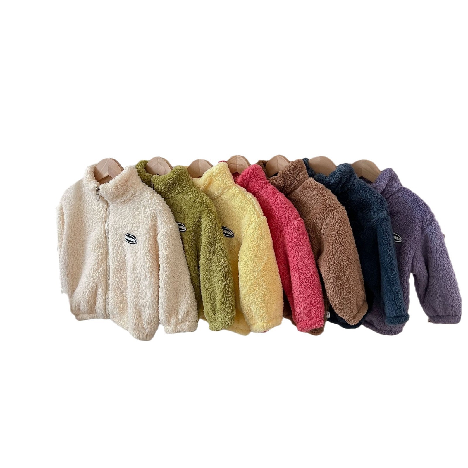 Children's Autumn and Winter Flannel Jackets for Boys and Girls, Warm Coral Fleece Jackets, Baby Tops, Children's Clothing, Thickened and Warm