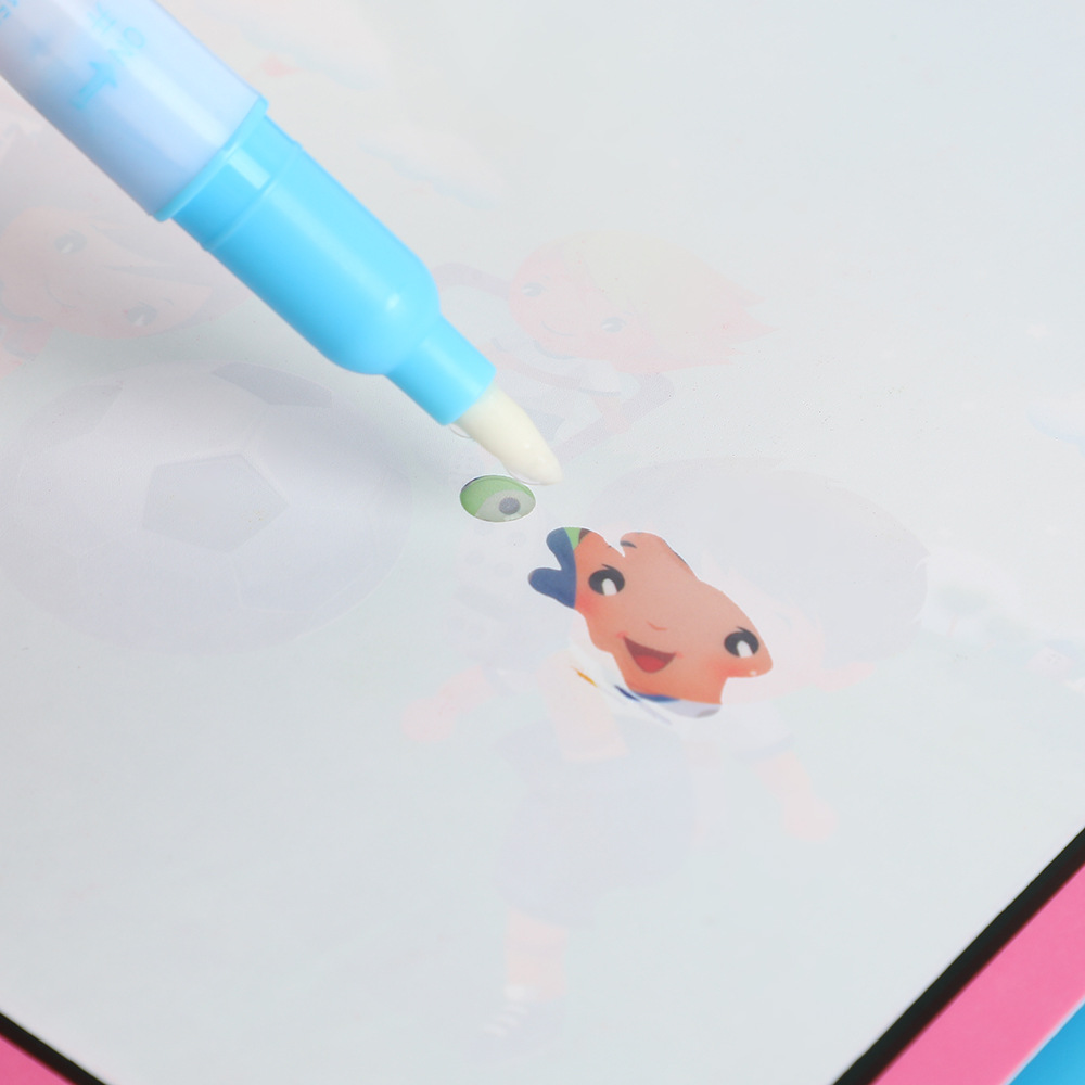 Magical Water Painting Book for Children, Clear Water Graffiti Painting Book, Educational Kindergarten Coloring Reusable Water Painting Book