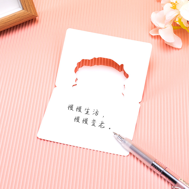 Three-dimensional bouquet flower creative greeting card flower shop birthday blessing simple message small card teacher's day thank you card