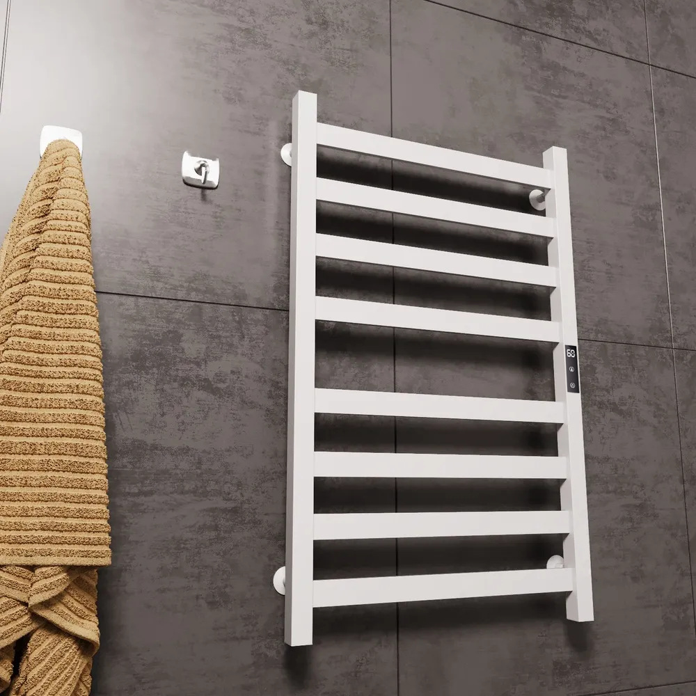 Cross-border Space Aluminum Electric Towel Rack Smart Toilet Bathroom Heating Drying Bath Towel Household Storage Towel Rack