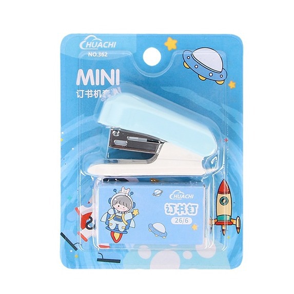 Cartoon Stapler Mini Small Set Cute Student Stationery Multifunctional Stapler Nailing Test Paper Stapler
