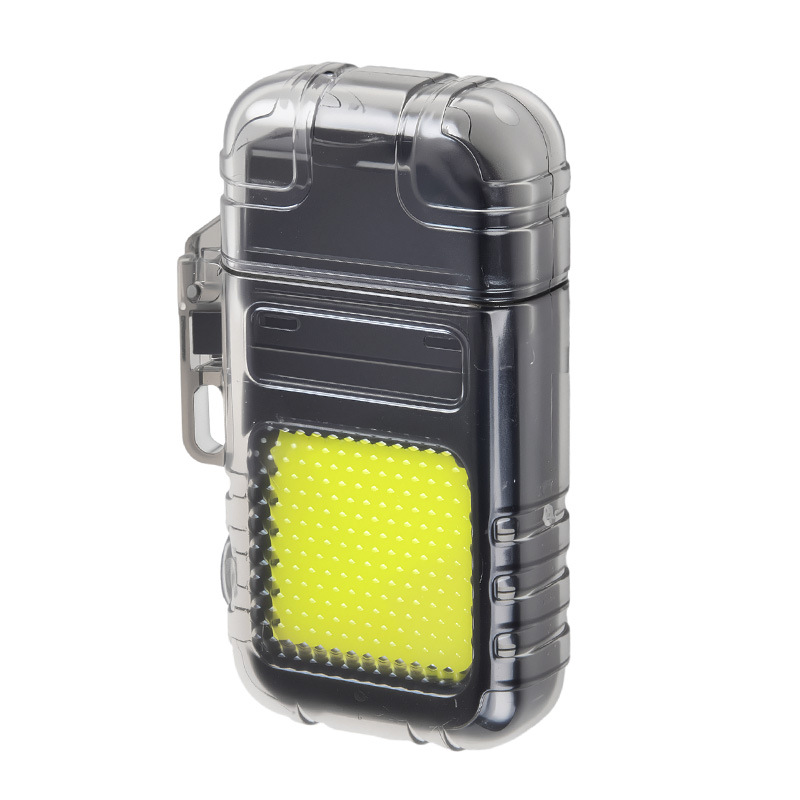 Chattering Hot-selling Transparent Electric Heating Wire Lighter Charging Strong Light Lighting Portable Windproof Fireproof Electric Heating Wire Lamp Worker