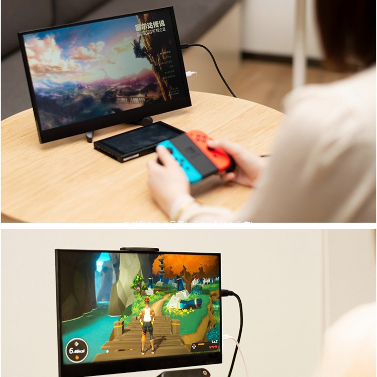 Portable Display Ips 14-Inch 15.6-Inch 144Hz Notebook Extended Screen Ps4/Switch External 4K Secondary Screen