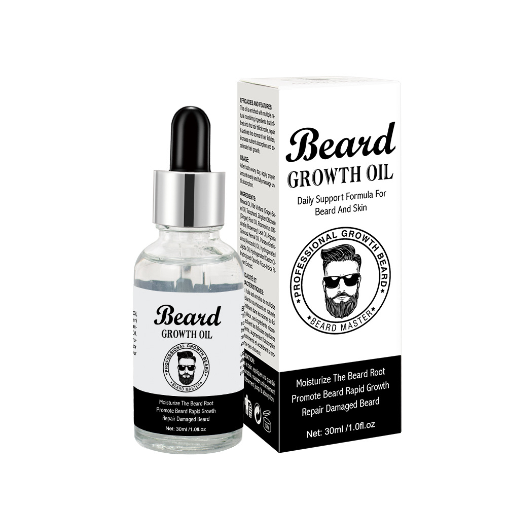 Cross-Border Men's plant Beard oil Beard thick soft Nourishing Beard care solution wholesale Beard oil