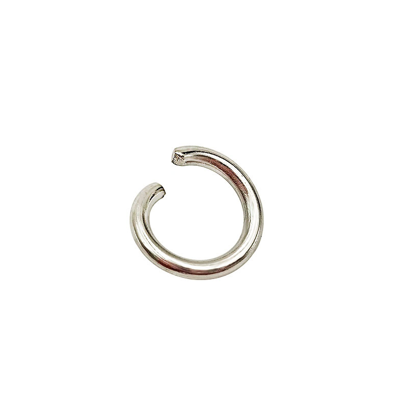 Multi-Specification 304 Stainless Steel Open Ring DIY Handmade Jewelry Accessories Single Circle Necklace Key Connection Hanging Ring C Ring