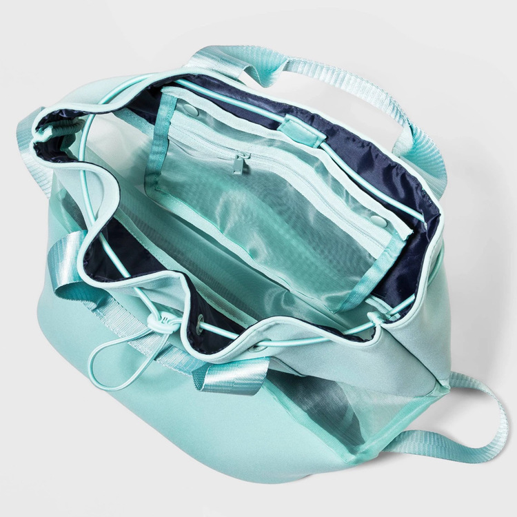 Manufacturer Customized Diving Material Outdoor Backpack Large Capacity Casual Beach Mesh Bag Summer Travel Backpack Cosmetics Bag