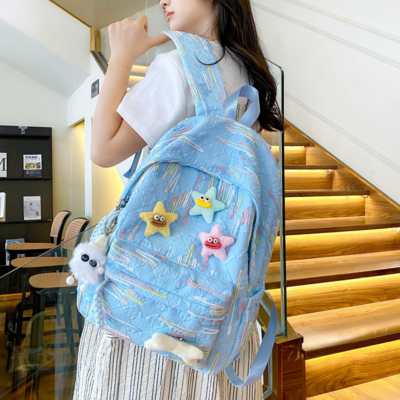 New Stylish Japanese-Style Backpack for College Students, Cute Large-Capacity Soft Girl Backpack Versatile