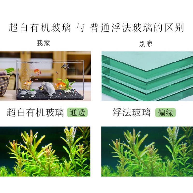 Rectangular Plastic Fish Tank Transparent Imitation Glass Acrylic One-Piece Molding Home Living Room Small 2025 New Bucket