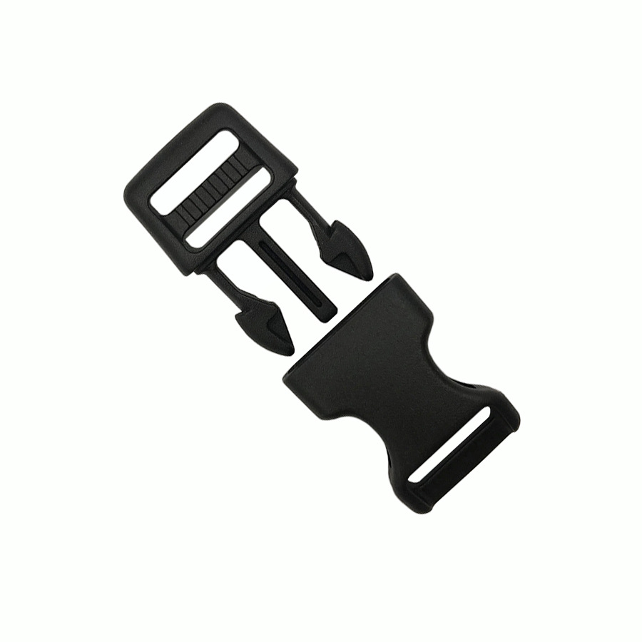 New pet chest back traction rope bent collar plastic buckle dog rope accessories pet rope black bent buckle