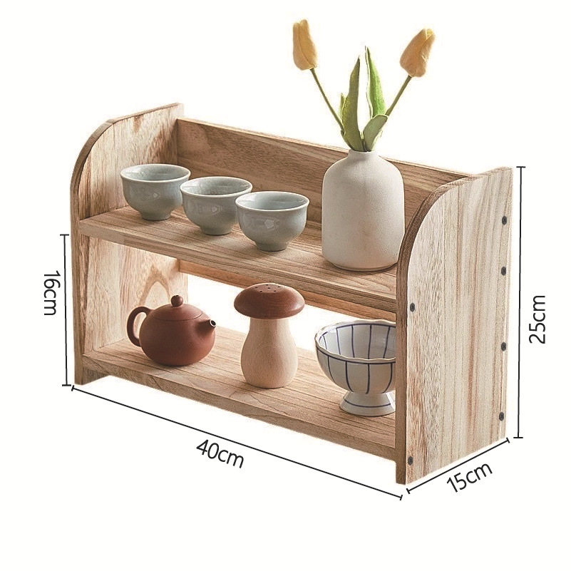 Bogu Rack Solid Wood Chinese-style Desktop Table Storage Rack Tea Set Tea Cup Display Rack Duobao Pavilion Teapot Rack Ornaments