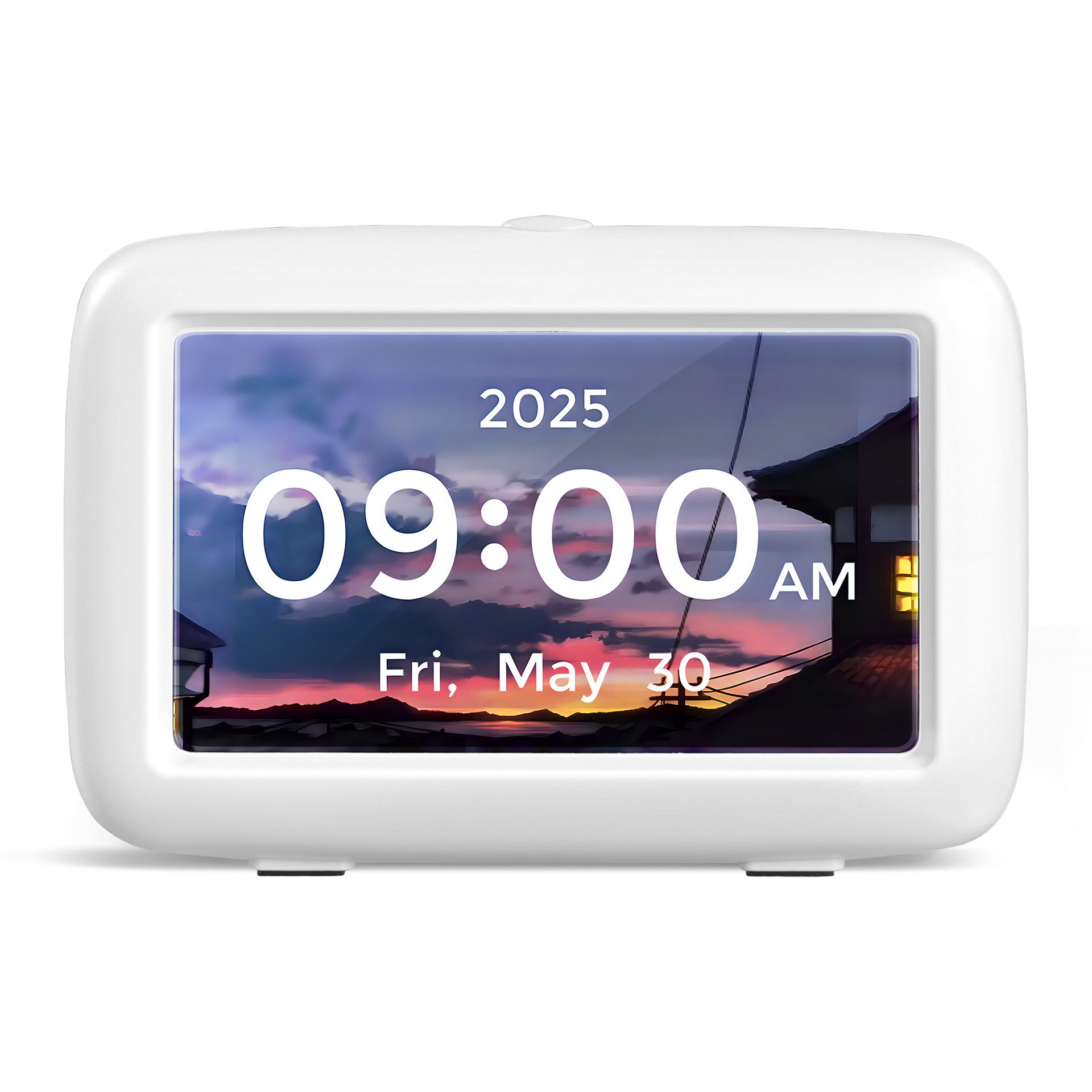 2025 Cross-Border 4.3inch Desktop Digital Clock Voice Broadcast Elderly Clock Dementia Medication Reminder Alarm Clock