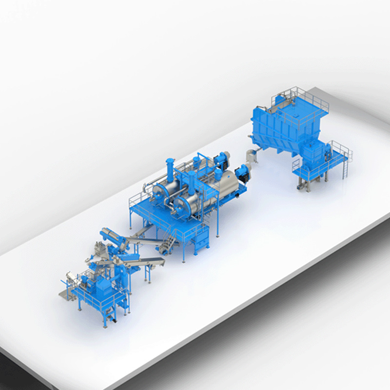 Shangruisi Brand Livestock Harmless Disposal Line for Dead Pigs, Sheep, Cattle, and Chickens, Automated Production Line