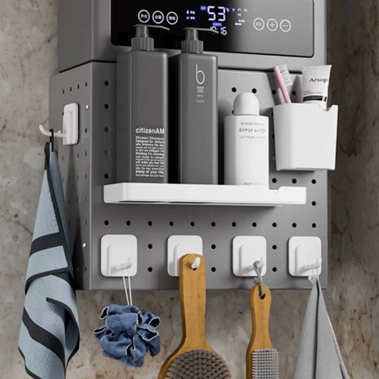 Water Heater Cover Gas Pipe Hole Board Decoration Kitchen Natural Gas Wall-Mounted Boiler Storage Rack Cover-Up Shield