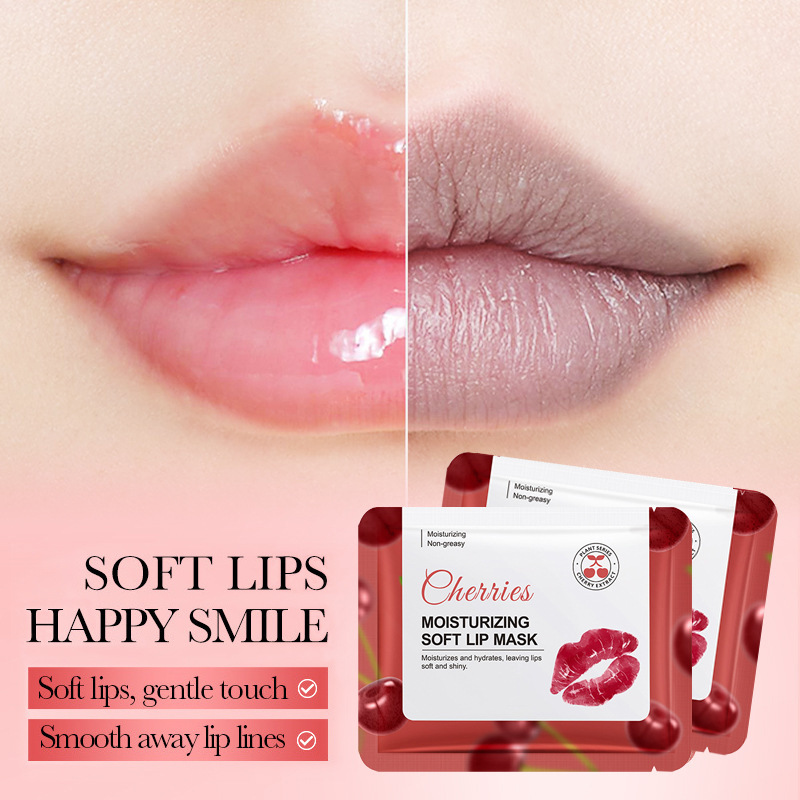 Cross-border special for plant fruit Cherry cherry lip film moisturizing anti-dry and moisturizing lip patch
