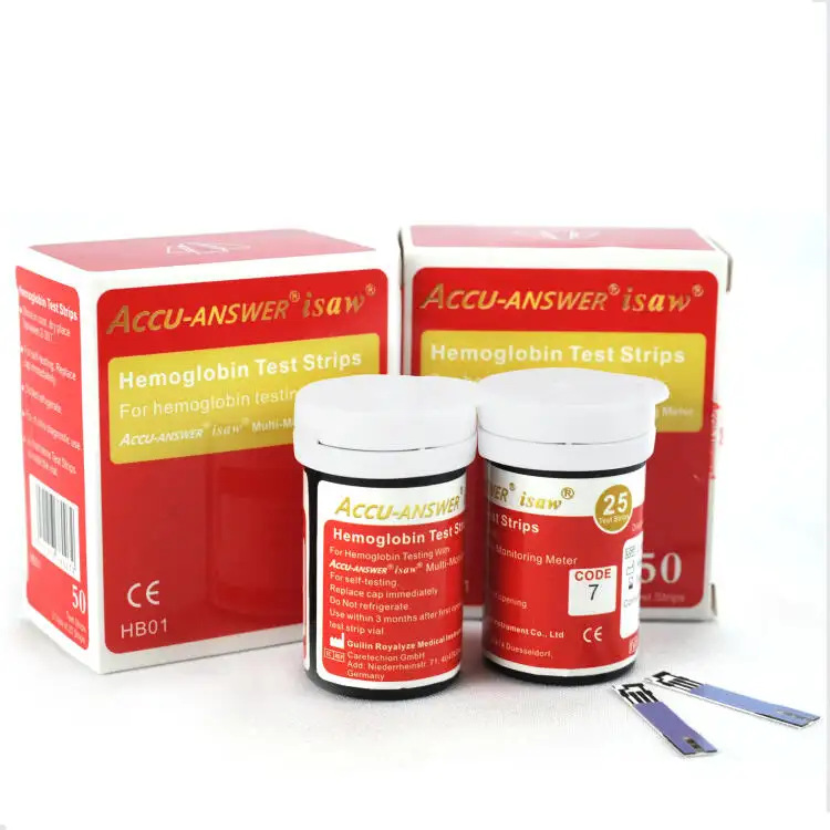 Cross-border English Accu Answer Cholesterol Blood Glucose Uric Acid Hemoglobin 4 in 1 Instrument with Test Strip