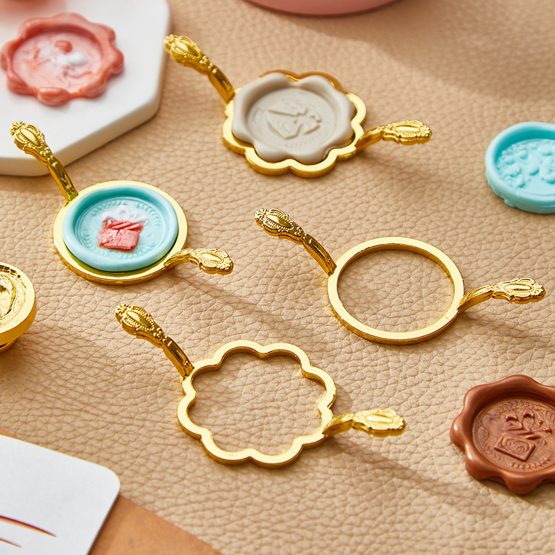 Металлическая форма для воскового печати, круглая форма для восковой печати, фиксатор для восковой печати