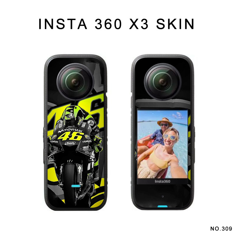 Наклейка insta360 x3 Shadow Stone x3, защитная пленка, устойчивая к царапинам, водонепроницаемая, хорошая кромка