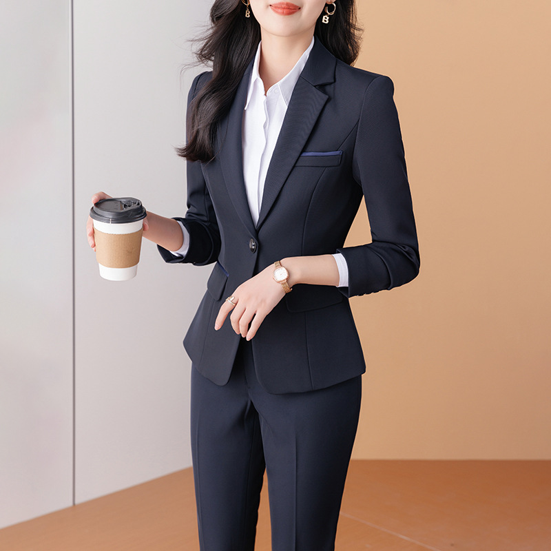 Suit suit women's ol work clothes business wear women's Korean-style fashionable temperament formal wear college student interview spring and autumn suit