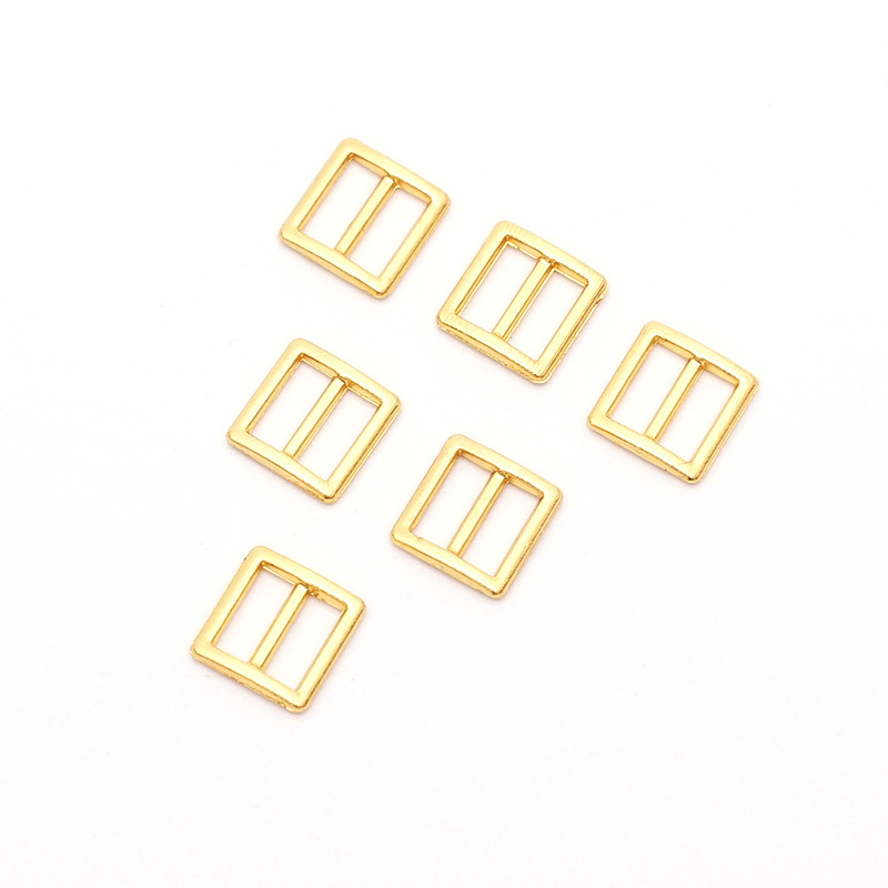 5mm mini Japanese buckle doll clothing accessories bjd doll strap buckle metal buckle belt buckle long square buckle button doll