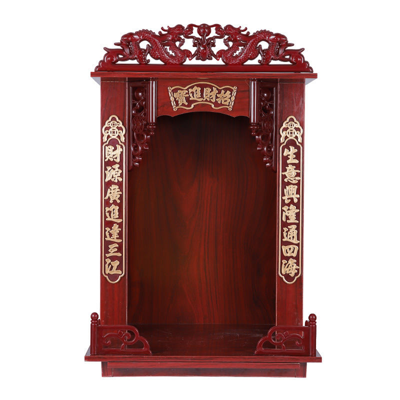 Shrine wall-mounted shrine wall-mounted Household memorial tablet retractable Shrine shrine cabinet factory wholesale