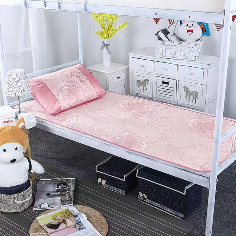 Summer Foldableable Single Seat Washable Ice Silk Mat 1.7m 1.2m Student Dormitory Air Dreamland