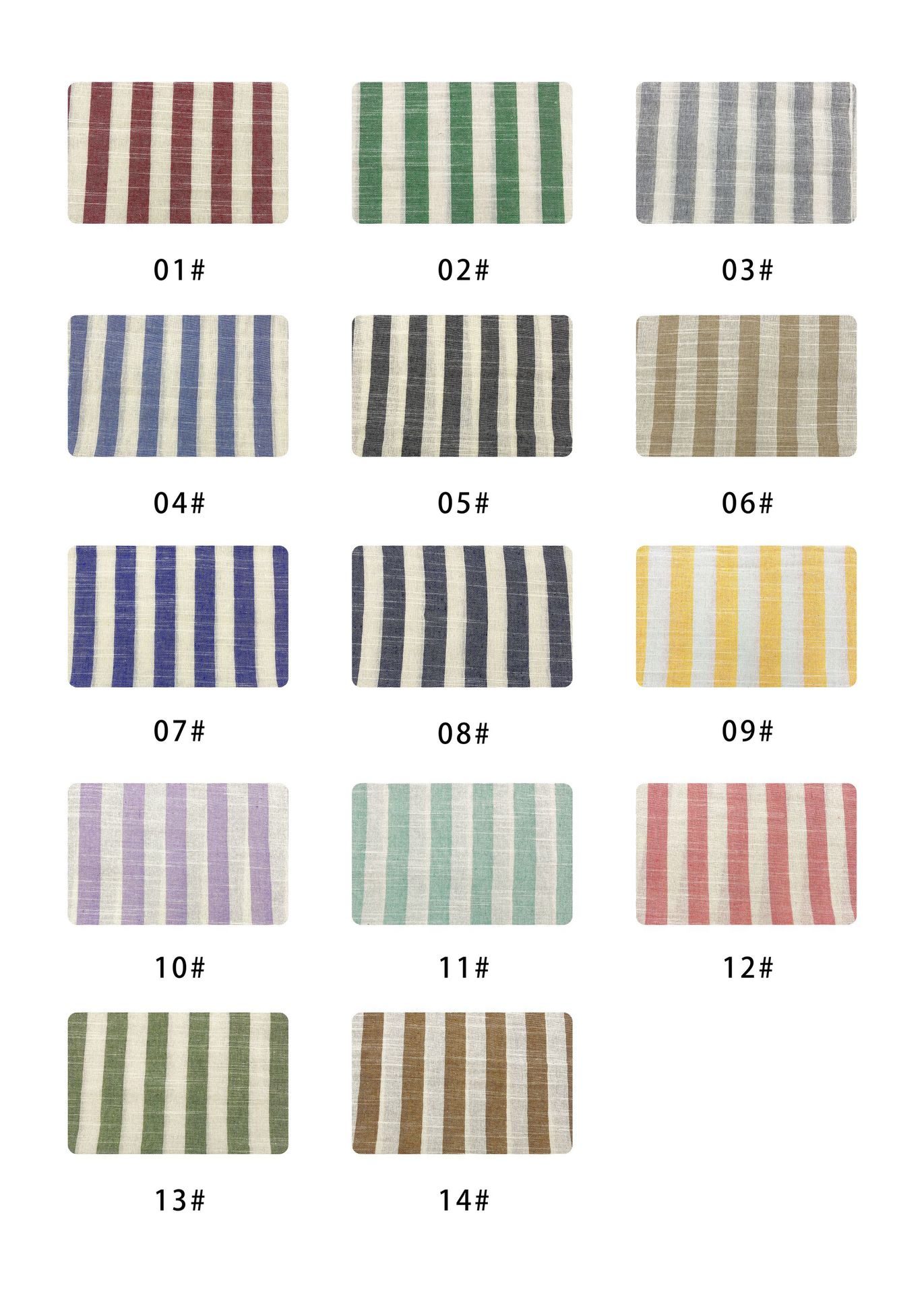 Spot Supply Polyester Cotton Horizontal Strip Yarn-dyed Striped Fabric Simple Modern Strip Fabric Multicolor Polyester Cotton Yarn-dyed Bamboo Stripe