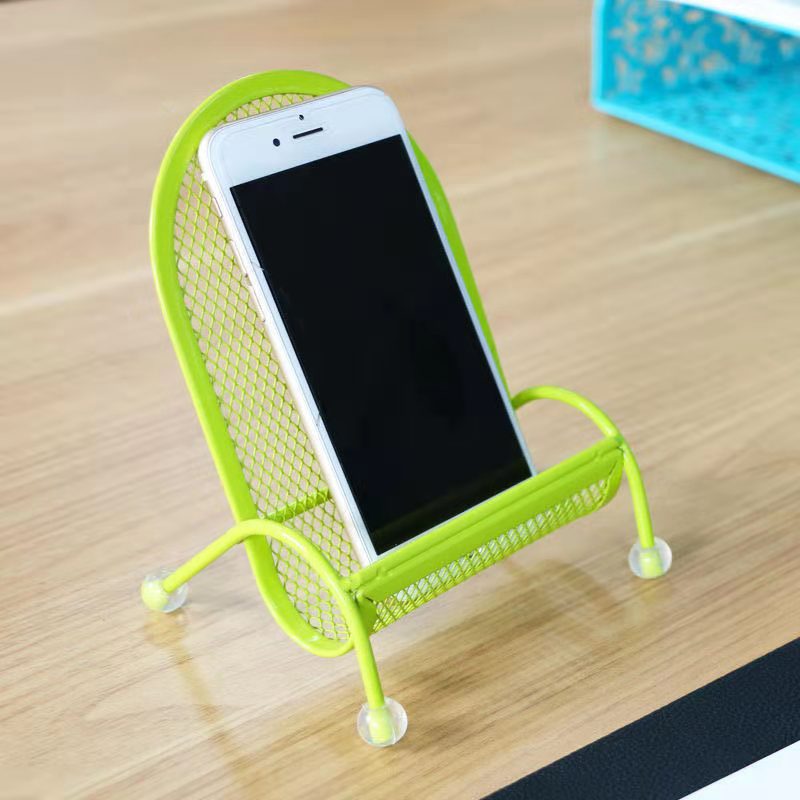 Creative mobile phone rack desktop lazy stand cute mobile phone chair stand mobile phone universal manufacturers wholesale black