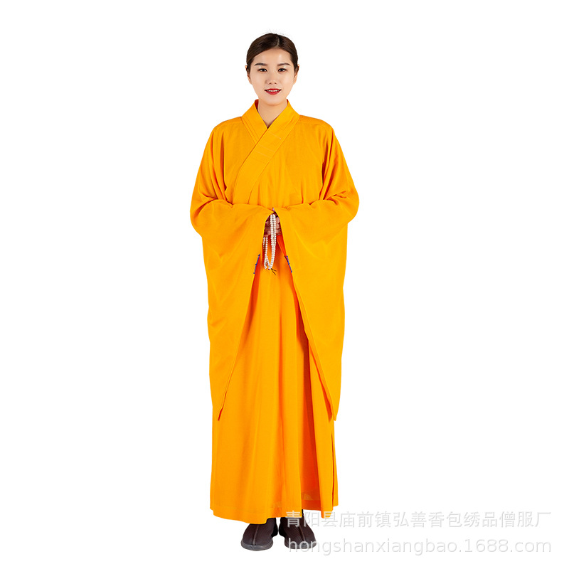 Hongshan boutique Haiqing Jushifu men's and women's meditation clothing high-grade Taiwan Ma Haiqing deep brown monk clothing wholesale