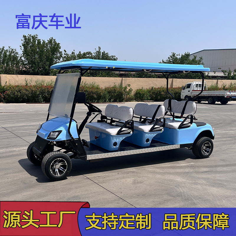 Гольф-карт на 4-6 мест, электрический осмотровой автомобиль, четырехколесный, для туристических мест, автобус для приема в отелях