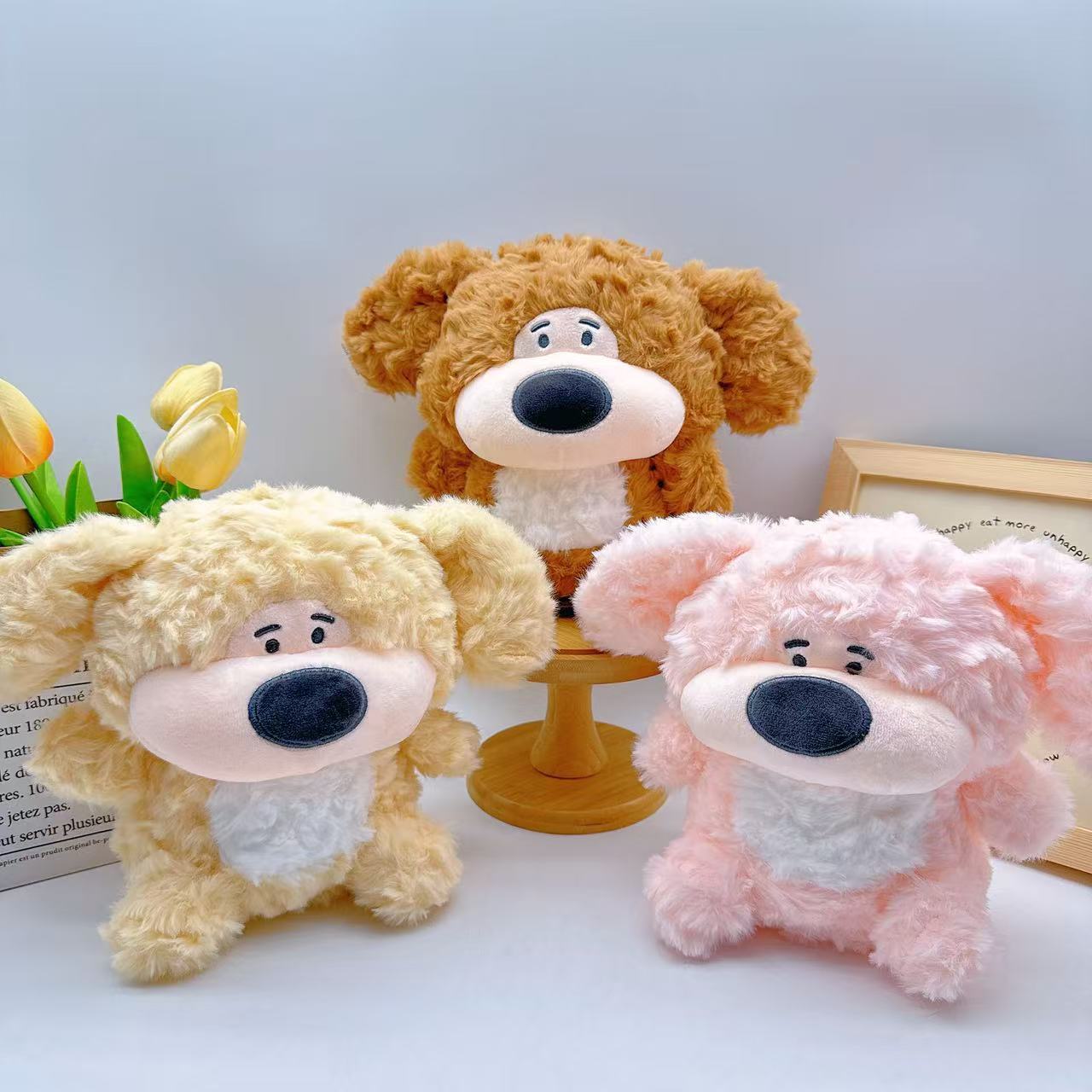 Foreign trade eight-inch grab doll machine doll clip machine doll video game city small gifts 25cm to push bear skin wholesale