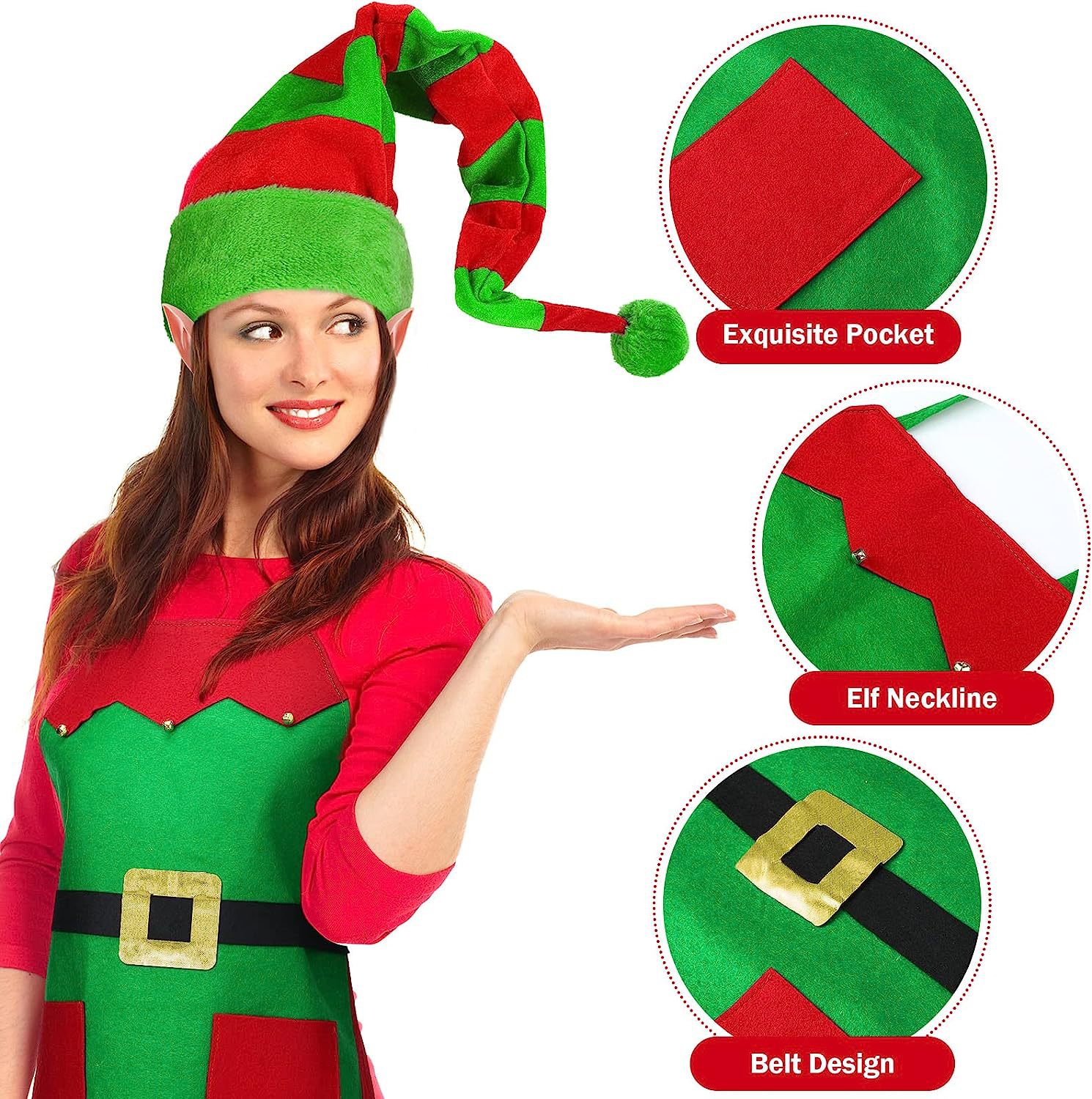 New Christmas decorations Christmas holiday costumes Christmas kitchen apron family party supplies hat