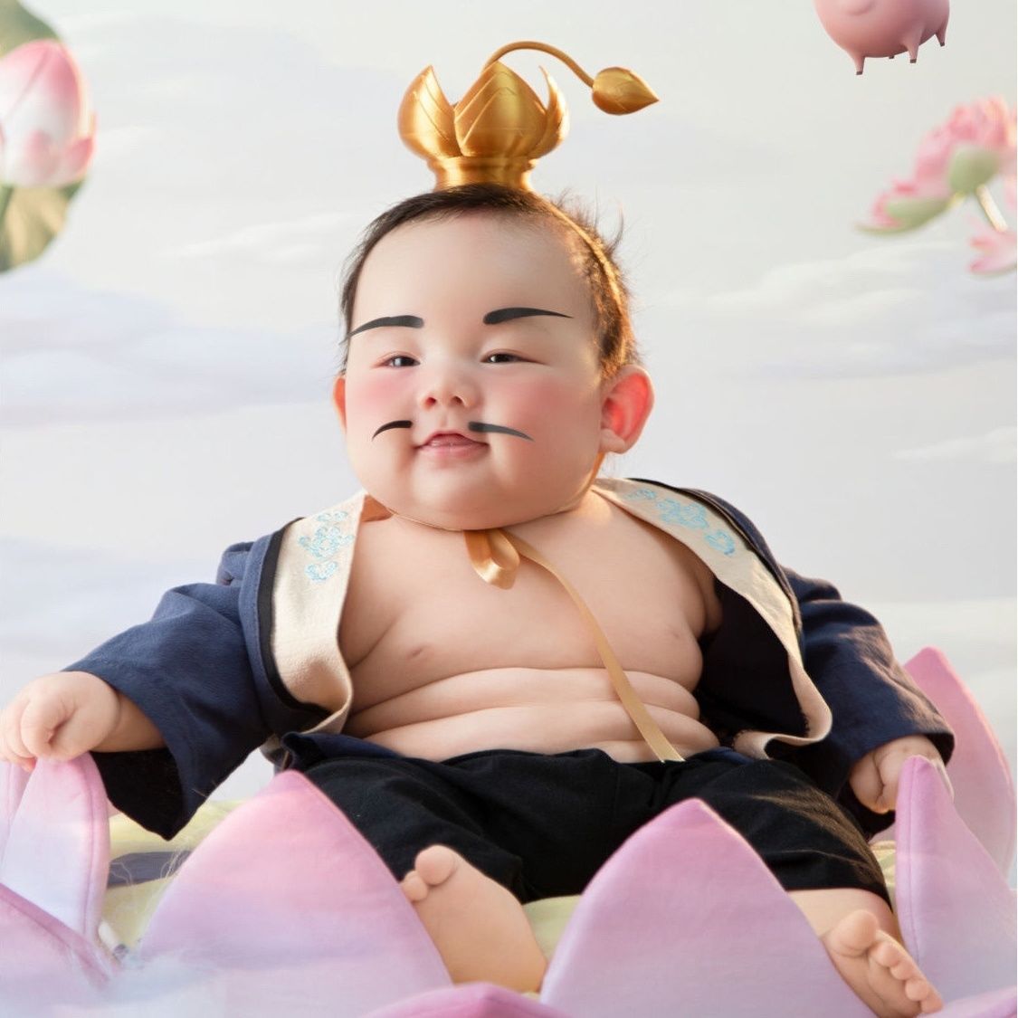 Костюм для фотосессии на 100 дней, косплей Nezha